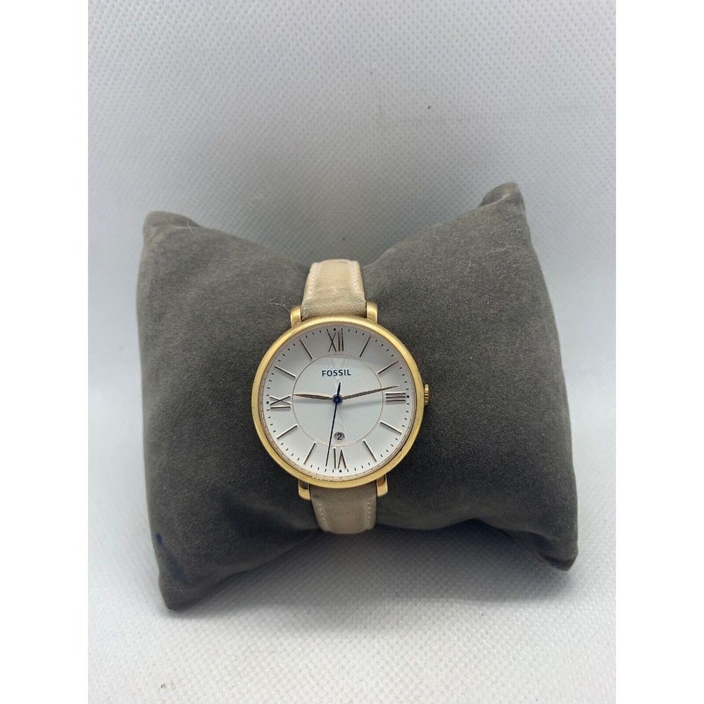 Fossil ES3988 Women's Blush Leather Analog White Dial Quartz Wrist Watch ZZ07